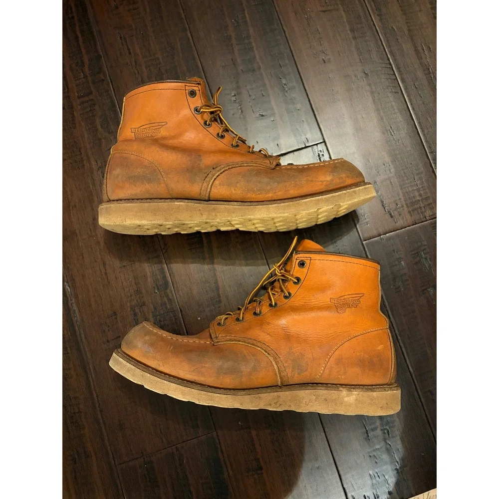 Red Wing 10875 Traction Tred 6-Inch Leather Work Boots Brown Mens